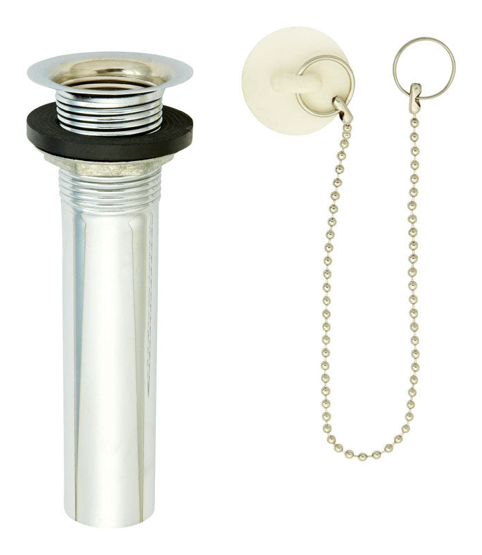 Ace 1-1/4 in. Chrome Brass Lift Plug and Drain