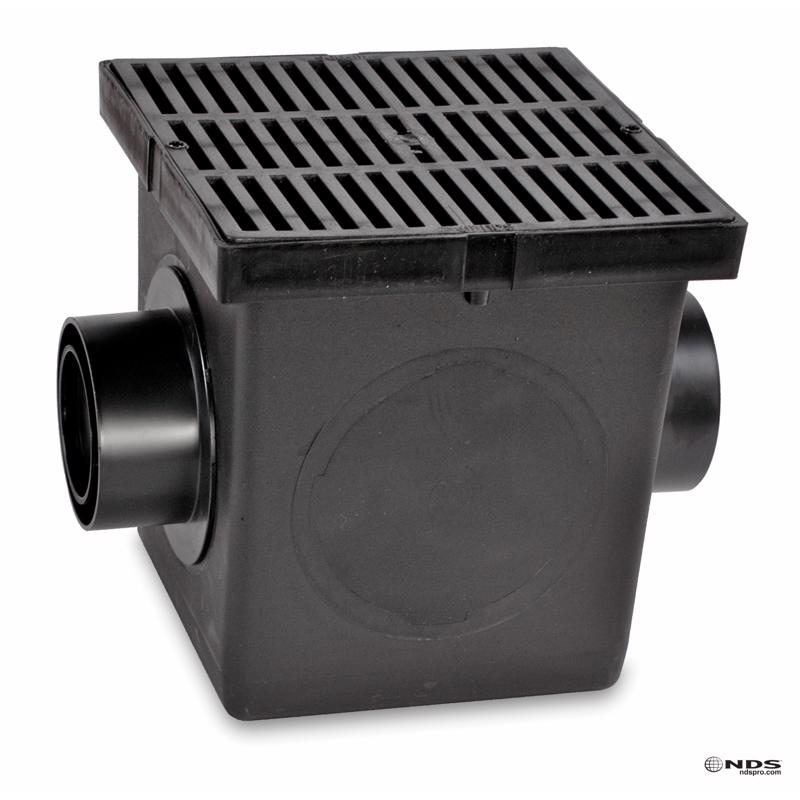 NDS 12 in. W X 12.75 in. D Square Catch Basin Kit