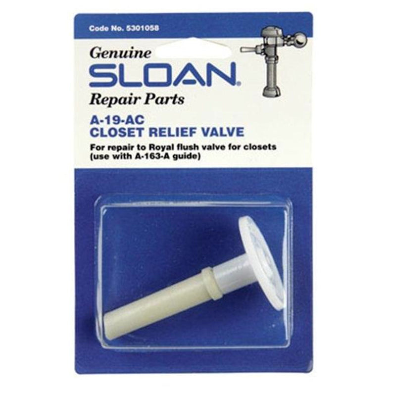 Sloan Closet Relief Valve White Plastic