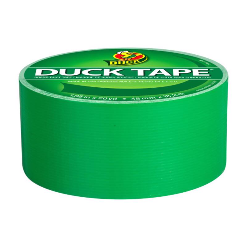 Duck 1.88 in. W X 20 yd L Green Solid Duct Tape