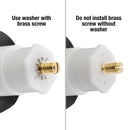 Danco 5/16 in. Brushed Nickel Plastic Tub Stopper