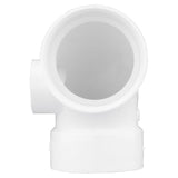 Charlotte Pipe Schedule 40 3 in. Hub X 3 in. D Hub PVC 90 Degree Elbow 1 pk