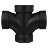 Charlotte Pipe 2 in. Hub X 2 in. D Hub ABS Sanitary Tee