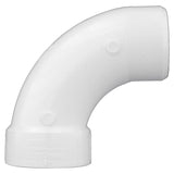 Charlotte Pipe Schedule 40 3 in. Spigot X 3 in. D Hub PVC 90 Degree Elbow 1 pk