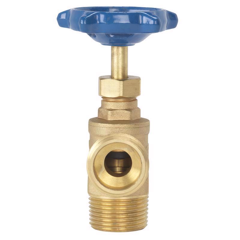 Homewerks 3/4 in. MIP X 3/4 in. MHT Brass Boiler Drain