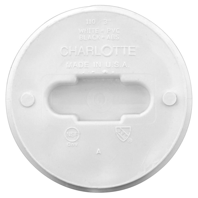 Charlotte Pipe Schedule 40 2 in. MPT X 2 in. D Hub PVC Clean-Out Plug 1 pk