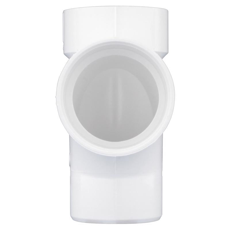 Charlotte Pipe Schedule 40 1-1/2 in. Hub X 1-1/2 in. D Hub PVC Sanitary Street Tee 1 pk