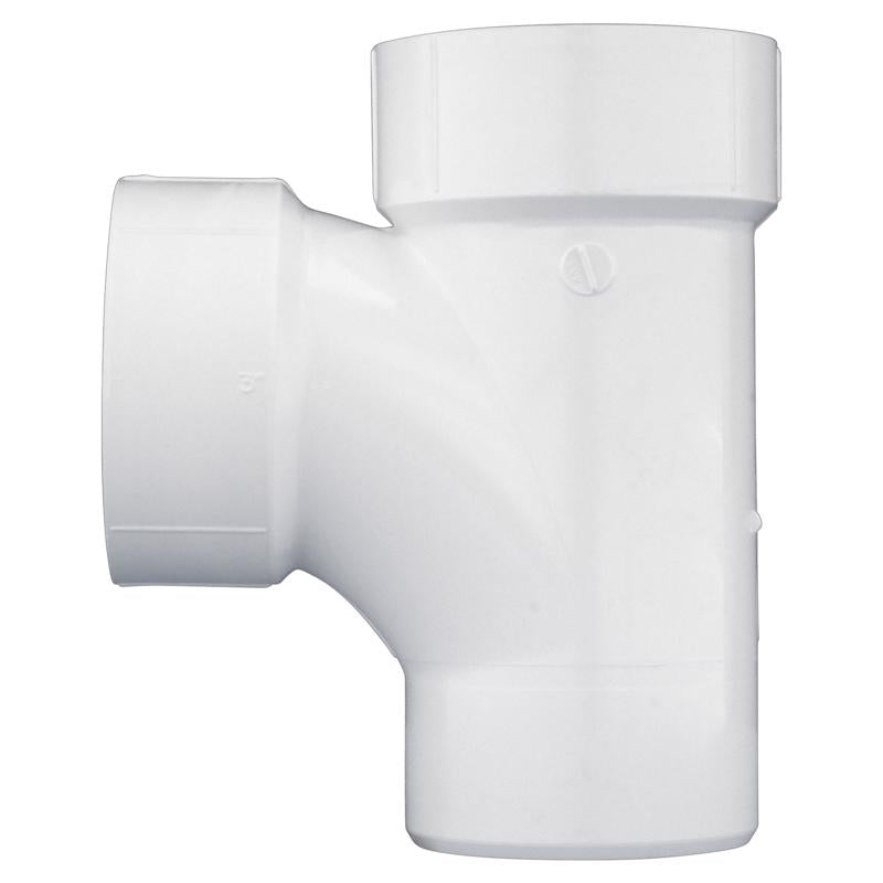 Charlotte Pipe Schedule 40 1-1/2 in. Hub X 1-1/2 in. D Hub PVC Sanitary Street Tee 1 pk