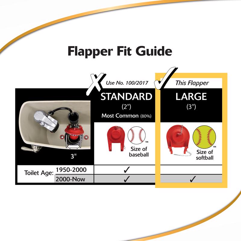 Korky QuietFILL Platinum Large 3 inch Flapper Fill Valve And Flapper Kit