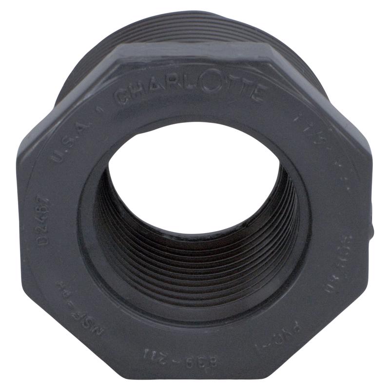 Charlotte Pipe Schedule 80 1-1/2 in. MPT X 1 in. D FPT PVC 7 in. Reducing Bushing 1 pk