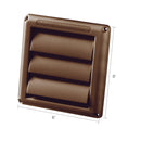 Ace 4 in. W X 4 in. L Brown Plastic Replacement Vent Hood