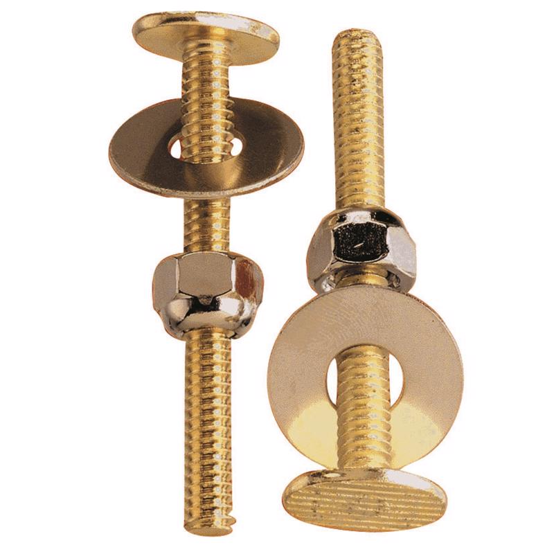 Ace Toilet Bolt Set Brass Plated For Universal