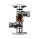 Keeney 1/2 in. FIP in. X 3/8 in. Compression Brass Dual Shut-Off Valve