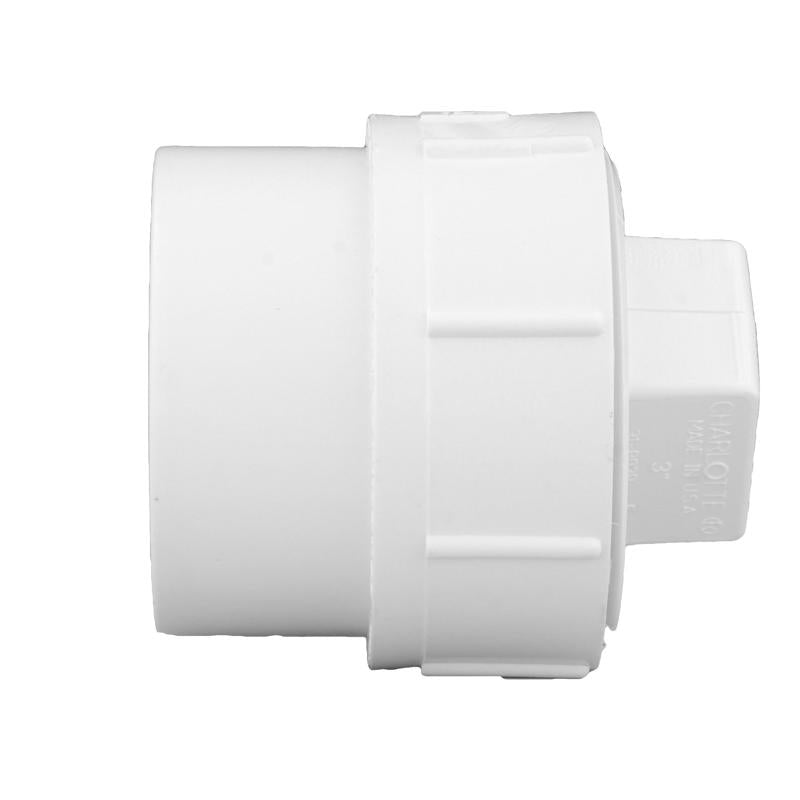 Charlotte Pipe Schedule 40 4 in. Spigot FPT PVC Cleanout Adapter 1 pk