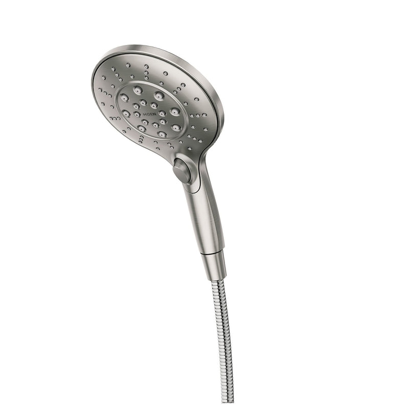 Moen Engage Brushed 6 settings Handheld Showerhead 1.75 gpm