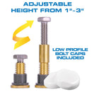 Danco Zero Cut Bolts Toilet Bolts and Caps Brass/Plastic For Universal