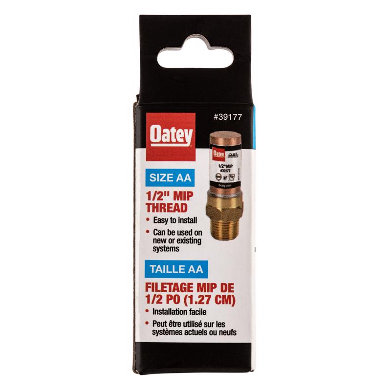 Oatey Quiet Pipes 1/2 in. Male X 1/2 in. D Closed Copper Water Hammer Arrester 1 pk