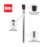 Oatey 6 in. L X 1/2 in. W Acid Flux Brush Horse Hair 3 pk