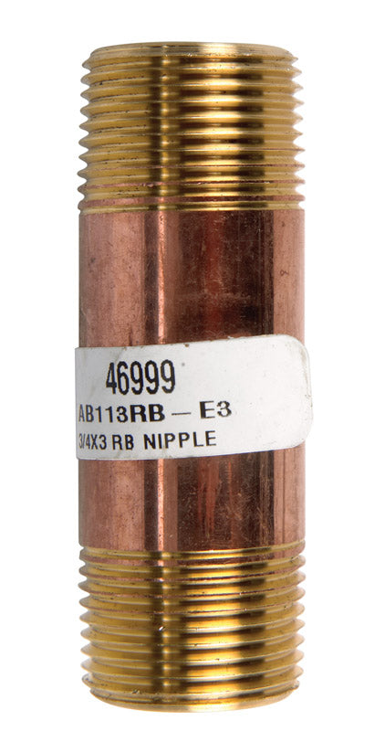 NIPPLE 3/4"X3"RBRS