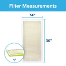 Filtrete 14 in. W X 30 in. H X 1 in. D Fiberglass 7 MERV Pleated Air Filter 1 pk