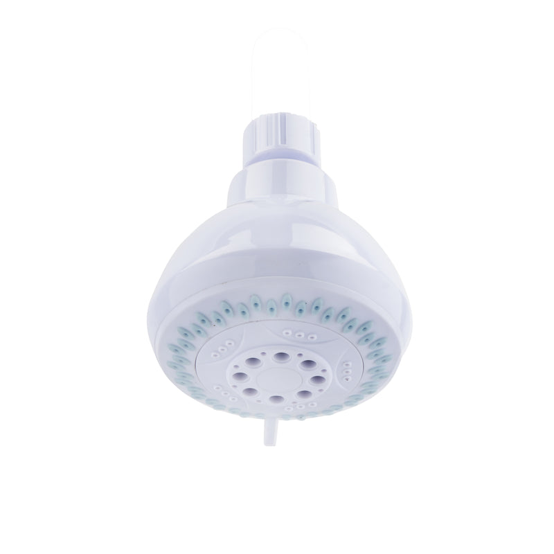 OakBrook White PVC 3 settings Wallmount Showerhead 1.8 gpm