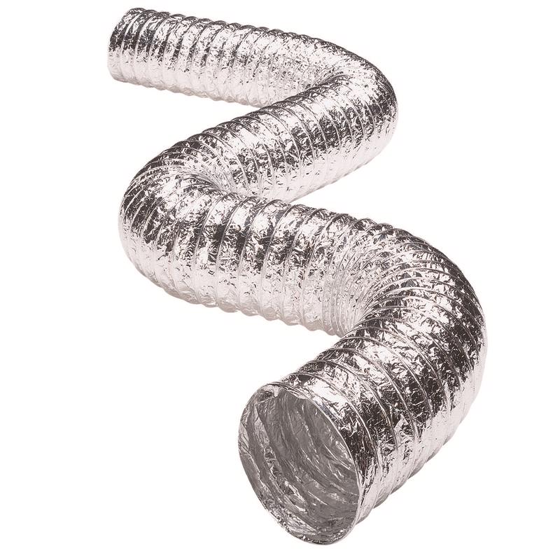 Deflect-O Supurr-Flex 20 ft. L X 4 in. D Silver Aluminum Dryer Transition Duct