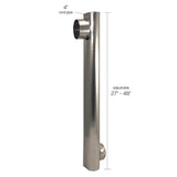 Deflect-O 7.25 in. L X 4.875 in. D Silver Aluminum Skinny Duct