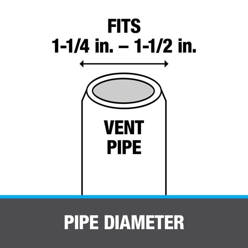 Oatey 1-1/4 in. Insert X 1-1/2 in. D Insert Plastic Insert Adapter 1 pk