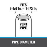 Oatey 1-1/4 in. Insert X 1-1/2 in. D Insert Plastic Insert Adapter 1 pk