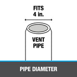 Oatey 4 in. Insert X 4 in. D Insert Plastic Insert Adapter