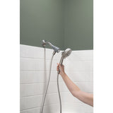 Moen Engage Brushed Nickel 6 settings Handheld Showerhead 1.75 gpm