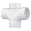 TEE DBL SAN PVC 3X3X3X3"