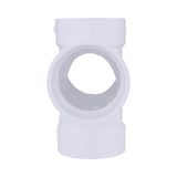 Charlotte Pipe Schedule 40 4 in. Hub X 4 in. D Hub PVC Sanitary Tee 1 pk