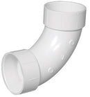 ELBOW 90L PVC DWV 4"HXH