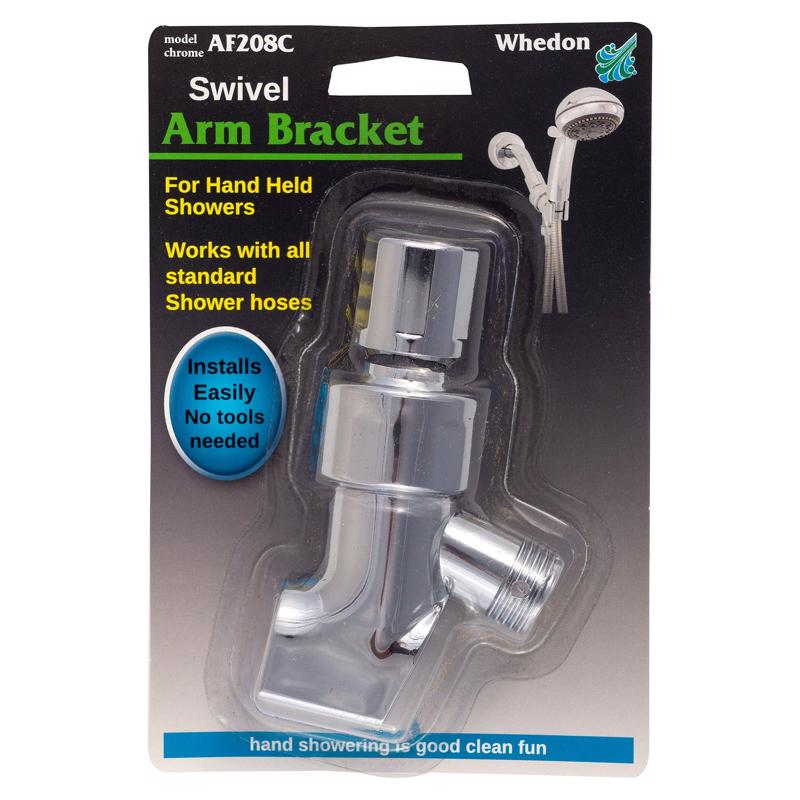 Whedon Brushed Nickel ABS Swivel Shower Arm Bracket