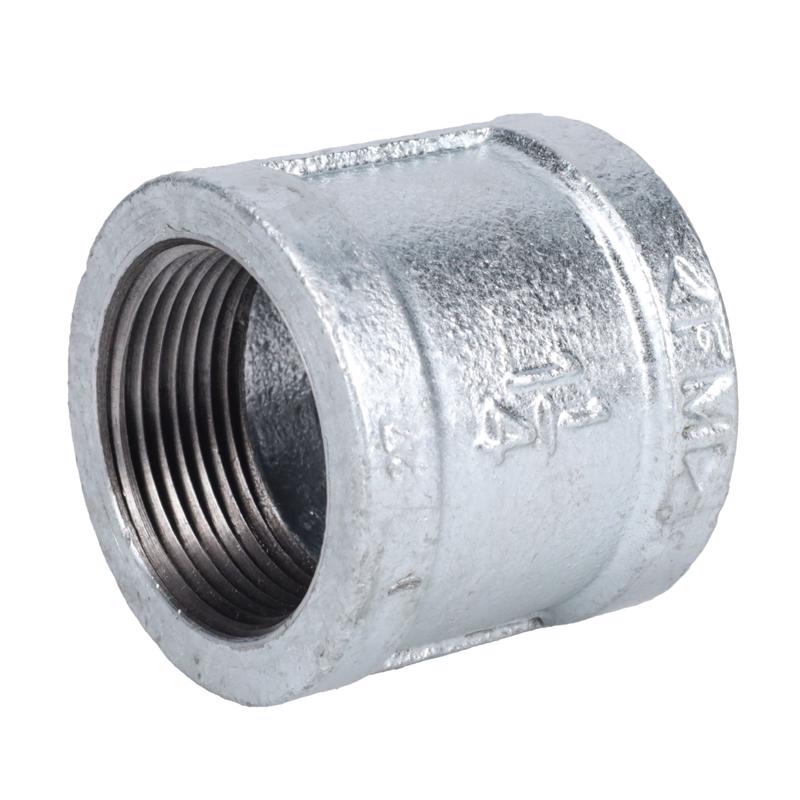 STZ Industries 1-1/4 in. FIP each X 1-1/4 in. D FIP Galvanized Malleable Iron Coupling