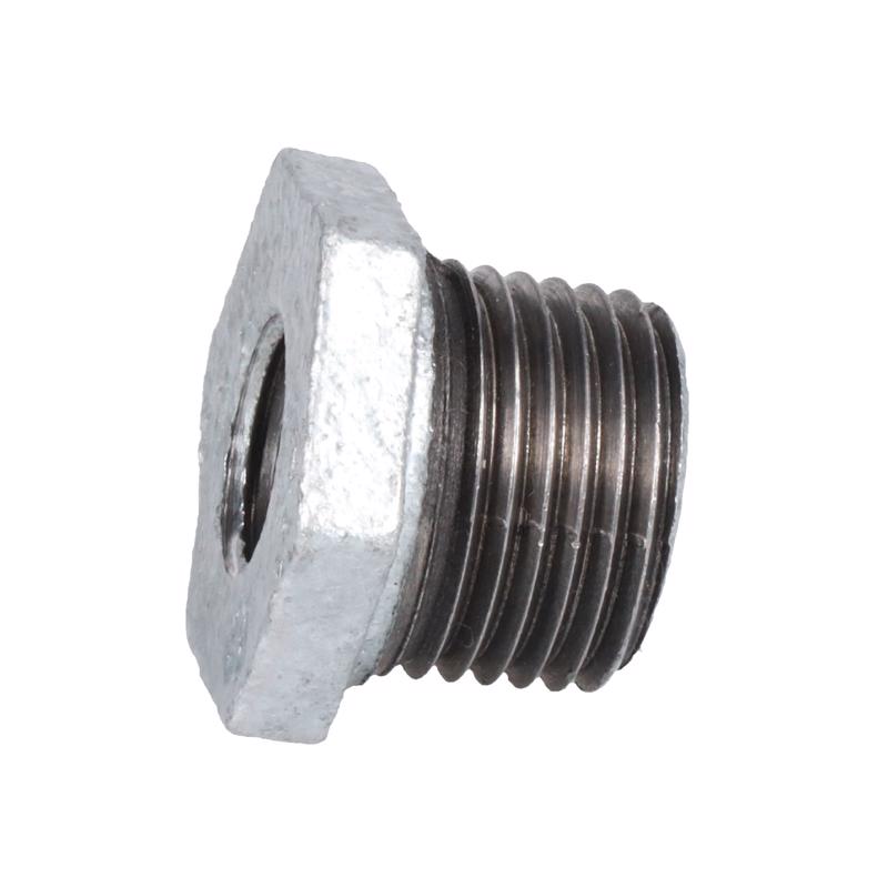 STZ Industries 1/2 in. MIP each X 1/4 in. D FIP Galvanized Malleable Iron Hex Bushing