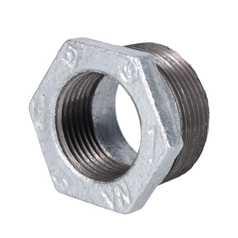 STZ Industries 1-1/4 in. MIP each X 1 in. D FIP Galvanized Malleable Iron Hex Bushing