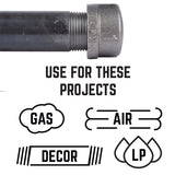 STZ Industries 1/2 in. FIP each Black Malleable Iron Cap