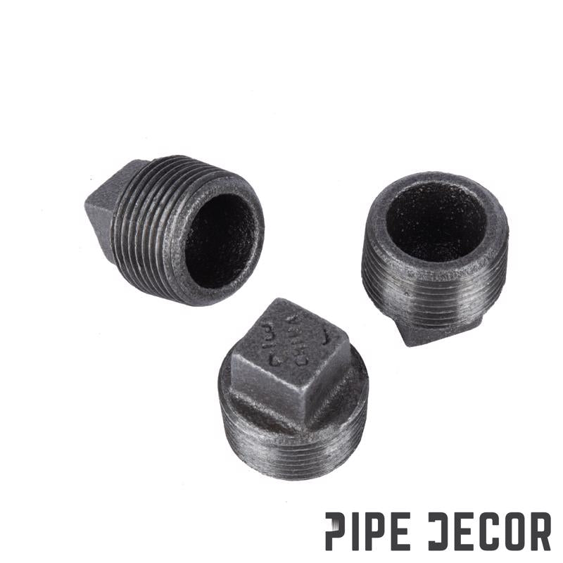 STZ Industries 1/2 in. MIP each Black Malleable Iron Plug