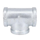 STZ Industries 1-1/2 in. FIP each X 1-1/2 in. D FIP 1-1/2 in. D FIP Galvanized Malleable Iron Tee
