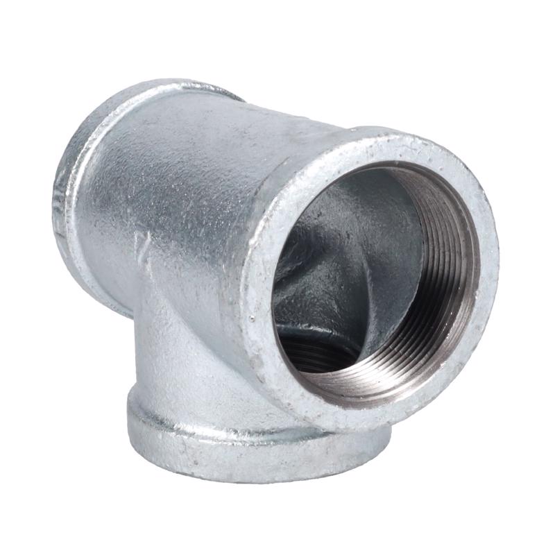 STZ Industries 2 in. FIP each X 2 in. D FIP 2 in. D FIP Galvanized Malleable Iron Tee