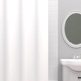 Zenna Home 72 in. H X 70 in. W White Solid Shower Curtain Liner PEVA