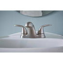 Moen Adler Brushed Nickel Bathroom Faucet 4 in.