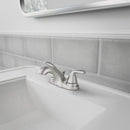 Moen Adler Brushed Nickel Bathroom Faucet 4 in.