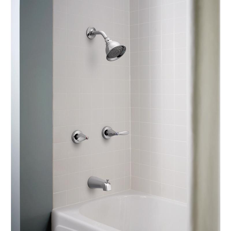 Moen Adler 2-Handle Chrome Tub and Shower Faucet