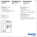 Plumb Pak 1-1/4 in. D X 6 in. L Brass Extension Tube