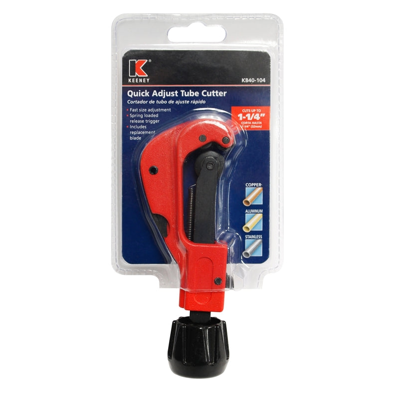 Keeney 1-1/4 in. Tube Cutter Red 1 pk