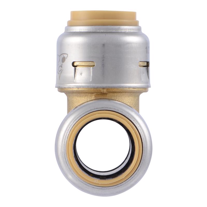 SharkBite Push to Connect 1/2 in. PTC X 1/2 in. D PTC Brass Tee