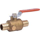 SharkBite 3/4 in. Brass Crimp Ball Valve with Drain Full Port